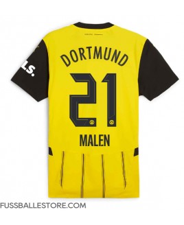 Günstige Borussia Dortmund Donyell Malen #21 Heimtrikot 2024-25 Kurzarm